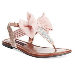 Pink Bow Sandals